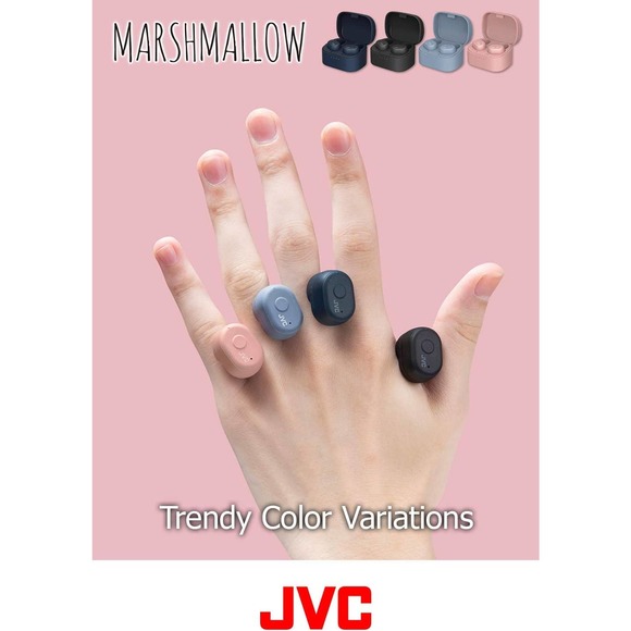 JVC Truly Wireless Earbuds Headphones, Bluetooth 5.0, (Misty Gray) - Picture 2 of 2